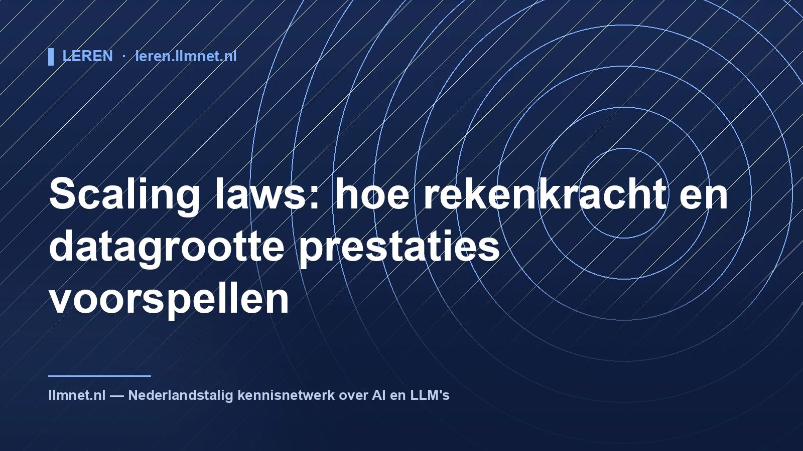 Illustratie: Scaling laws: rekenkracht en datagrootte